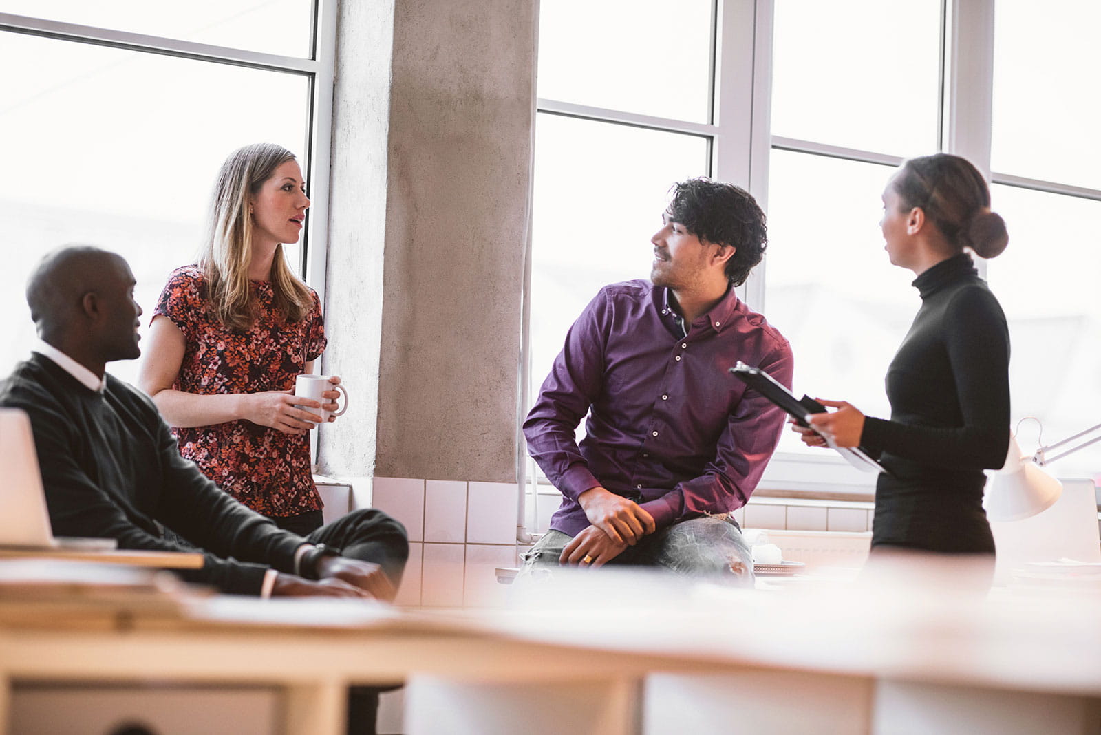 Casual group conversation