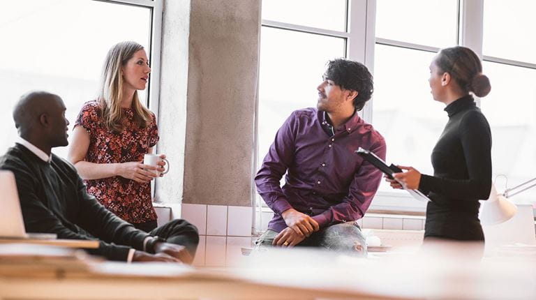 Casual group conversation